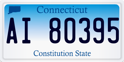 CT license plate AI80395