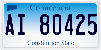 CT license plate AI80425