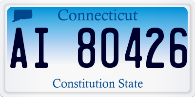 CT license plate AI80426