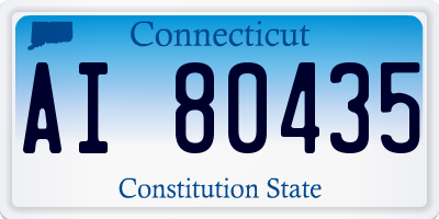 CT license plate AI80435