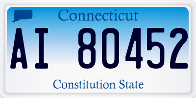CT license plate AI80452