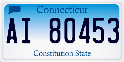 CT license plate AI80453