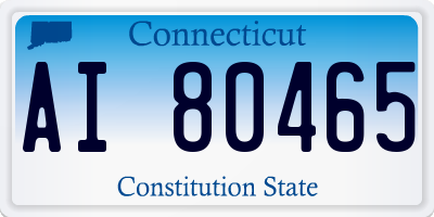 CT license plate AI80465