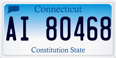 CT license plate AI80468