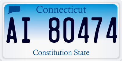 CT license plate AI80474