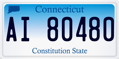 CT license plate AI80480