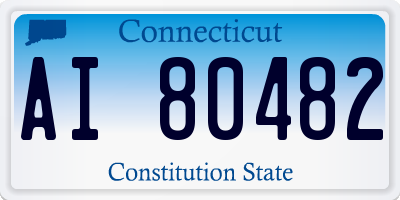 CT license plate AI80482