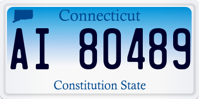 CT license plate AI80489