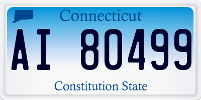 CT license plate AI80499