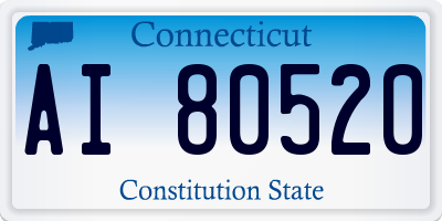 CT license plate AI80520