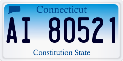 CT license plate AI80521