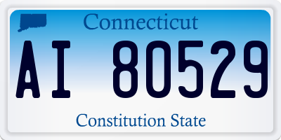 CT license plate AI80529