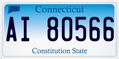 CT license plate AI80566