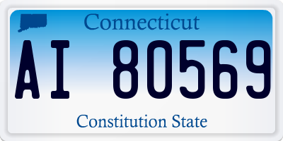 CT license plate AI80569
