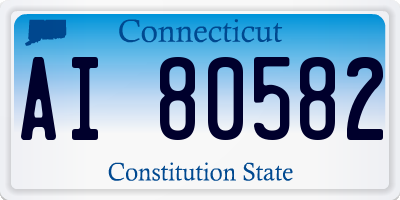 CT license plate AI80582