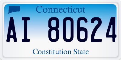 CT license plate AI80624