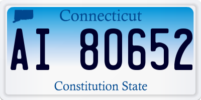 CT license plate AI80652