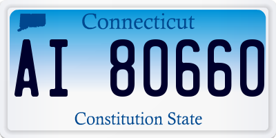 CT license plate AI80660