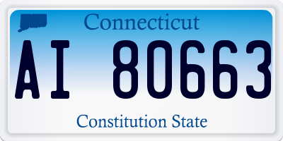 CT license plate AI80663