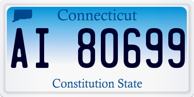 CT license plate AI80699