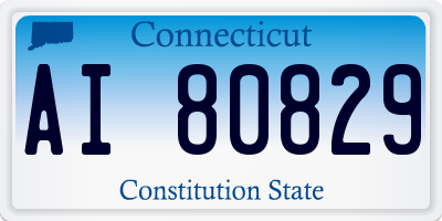 CT license plate AI80829