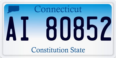 CT license plate AI80852