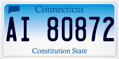 CT license plate AI80872