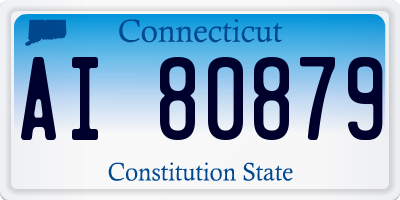 CT license plate AI80879