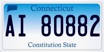 CT license plate AI80882