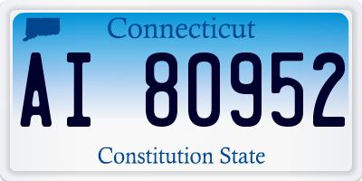 CT license plate AI80952