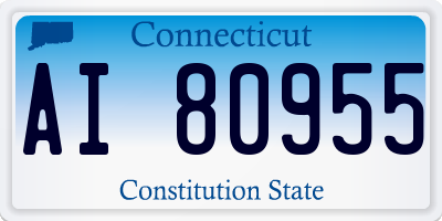 CT license plate AI80955