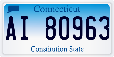 CT license plate AI80963