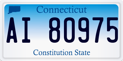 CT license plate AI80975