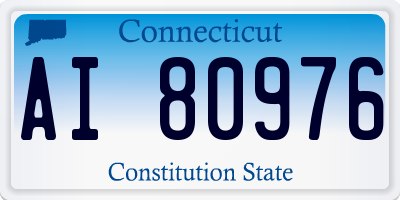 CT license plate AI80976