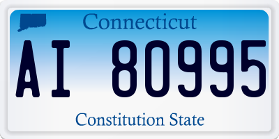 CT license plate AI80995
