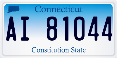 CT license plate AI81044