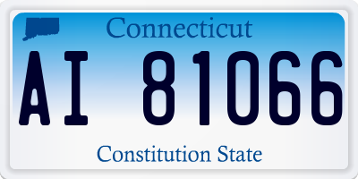 CT license plate AI81066