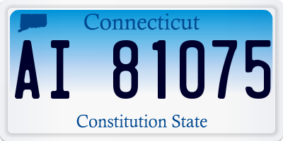 CT license plate AI81075