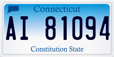 CT license plate AI81094