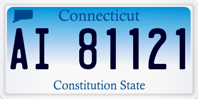 CT license plate AI81121