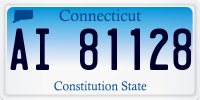 CT license plate AI81128