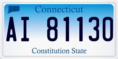 CT license plate AI81130