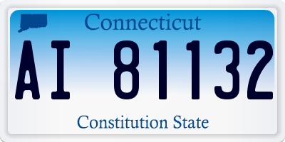 CT license plate AI81132