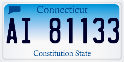 CT license plate AI81133