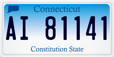CT license plate AI81141