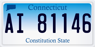 CT license plate AI81146