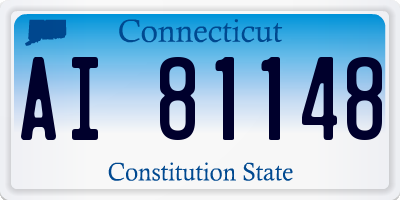 CT license plate AI81148