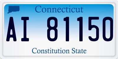 CT license plate AI81150