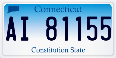 CT license plate AI81155