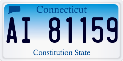 CT license plate AI81159